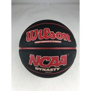 Wilson NCAA Dynasty Performance Rubber Basketball Black Red Size‎ 6 - 28.5"